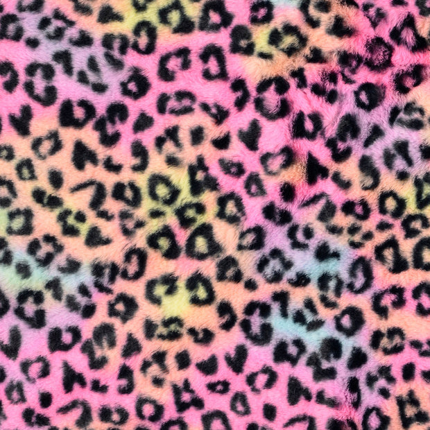 Fausse Fourrure tissu animaux multicolore