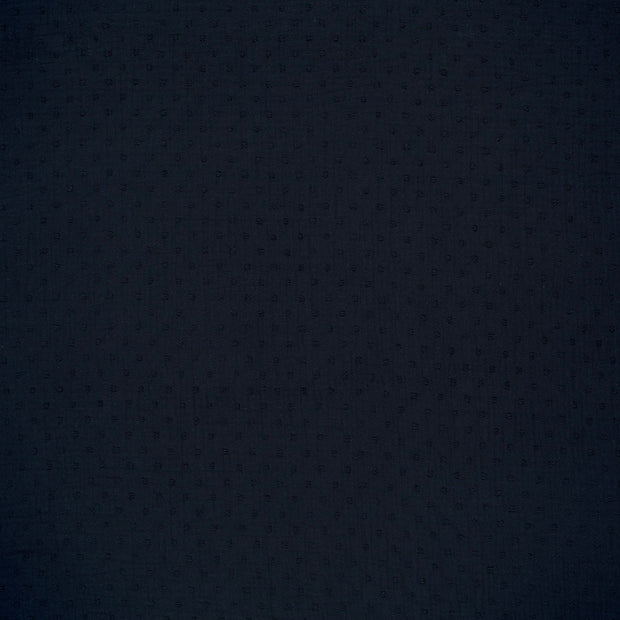 Double gaze tissu Bleu Marine mat 