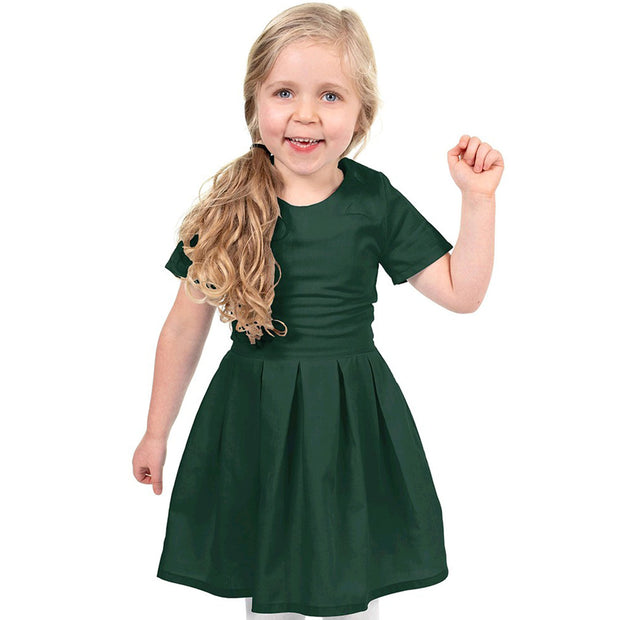 Popeline de Coton tissu Vert Forêt 