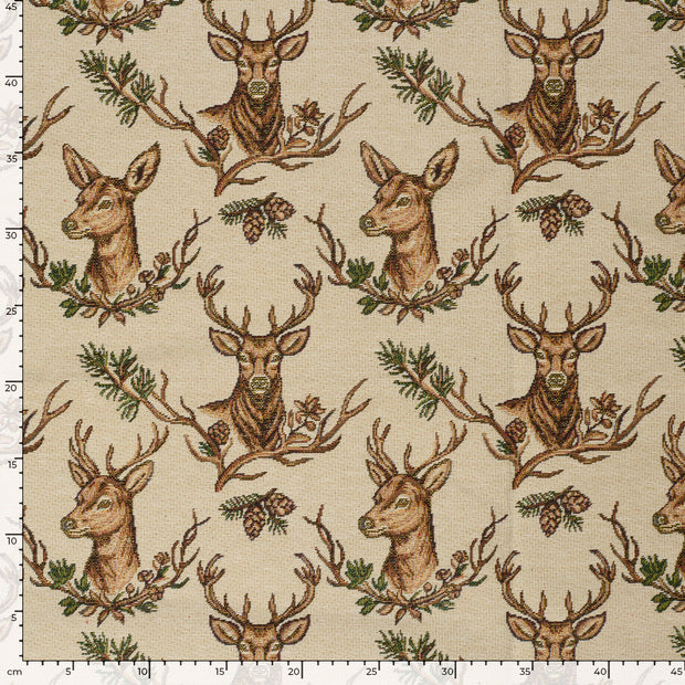 Gobeline fabrik Hirsche Beige