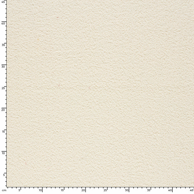 Teddy fabric Unicolour Off White