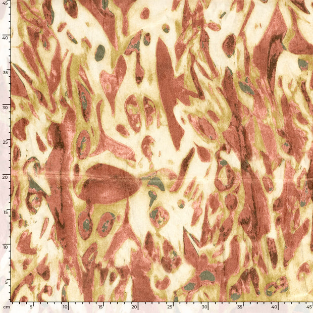 Satin Velvet fabrik Abstrakt Beige