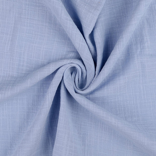 double gaze tissu bleu ciel 
