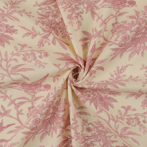 Cotton Poplin fabric Old Pink 