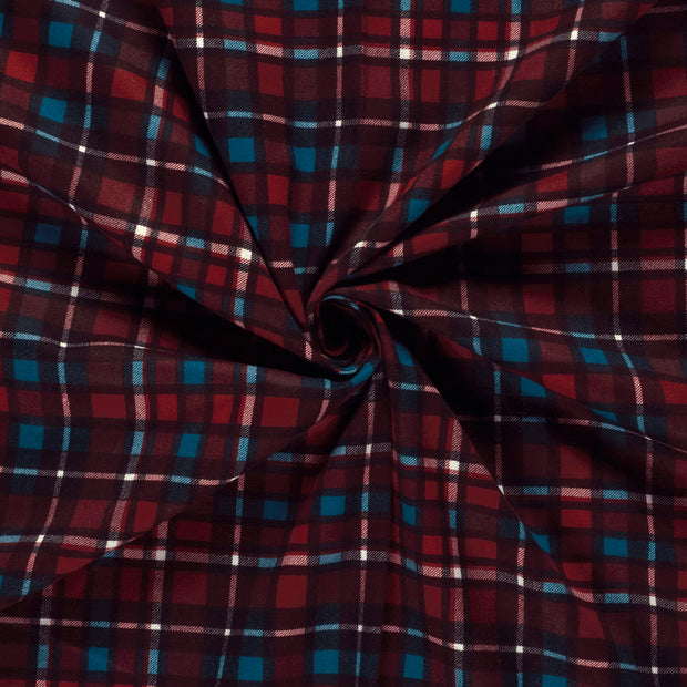 Flanelle tissu Rouge imprimé 