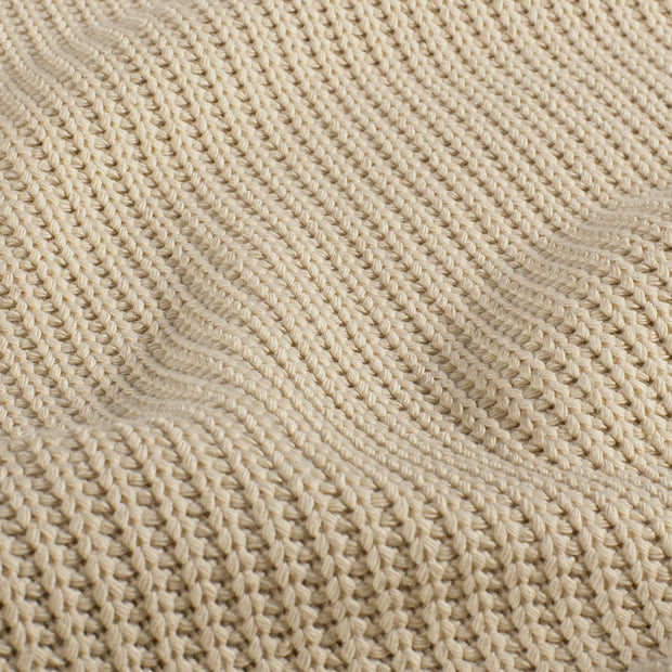 Heavy Knit fabric Cable Ivory