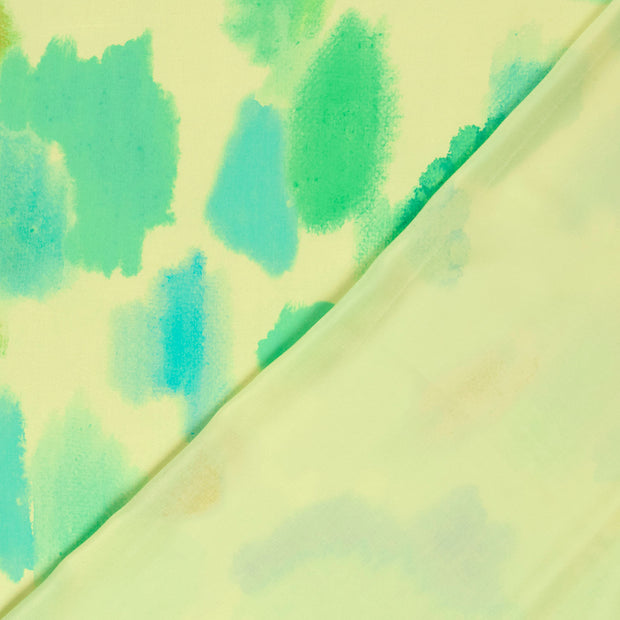 Viscose Satin tissu Abstrait imprimé numérique 