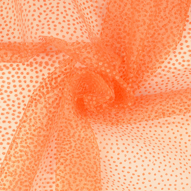 maille tissu orange 