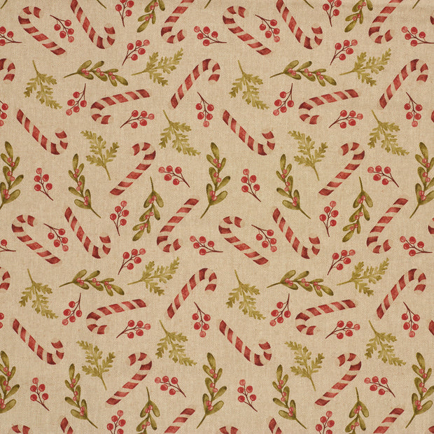 Linen Look fabric Beige matte 