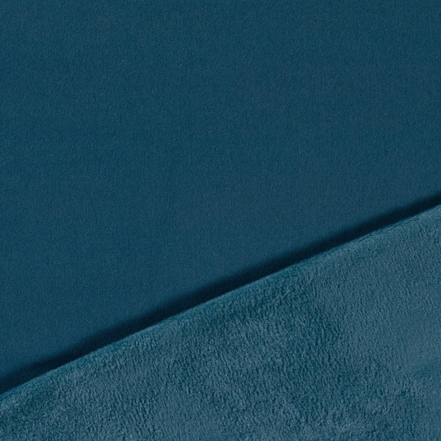 Alphen Fleece fabric petrol 