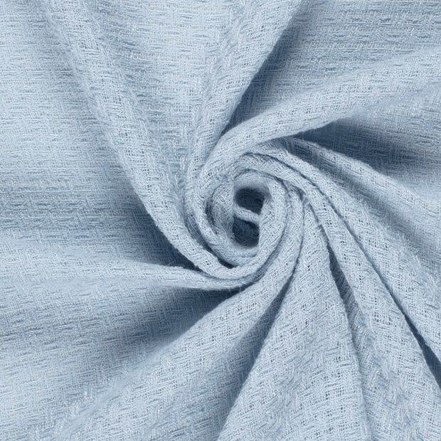 Jacquard fabrik Uni Hellblau