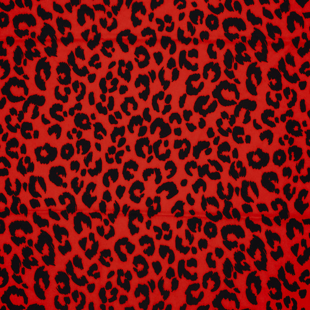 Twill Stretch fabric Red matte 