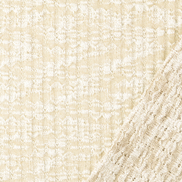 Heavy Knit tissu Nude 
