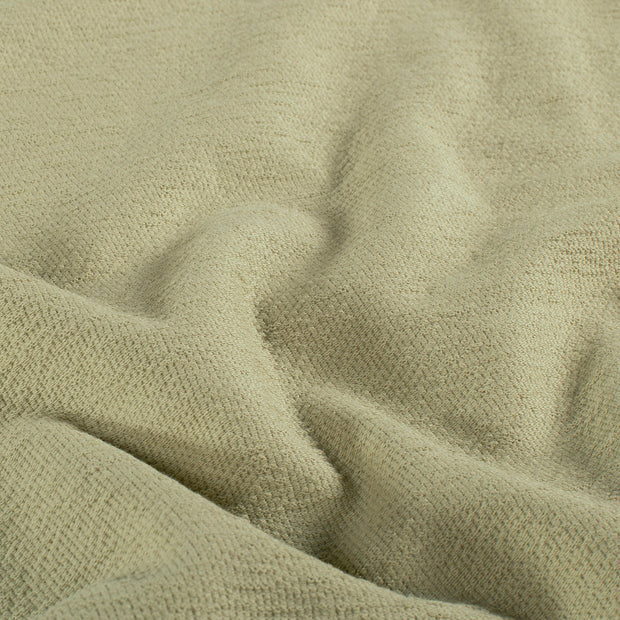 Terry Crêpe tissu Unicolore Vert Olive