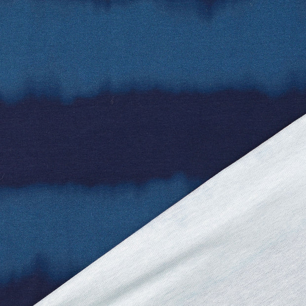 French Terry fabric light blue digital printed 