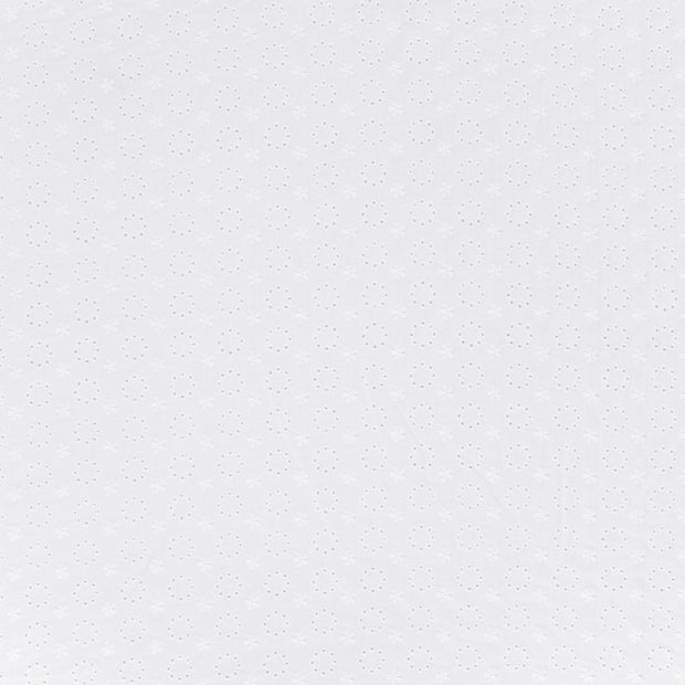 Cotton Poplin fabric White matte 