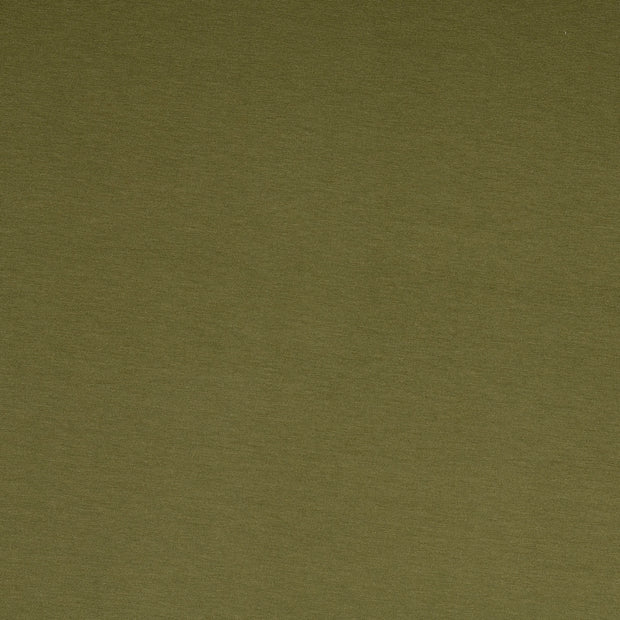 Viscose Jersey fabrik Uni Olivgrün
