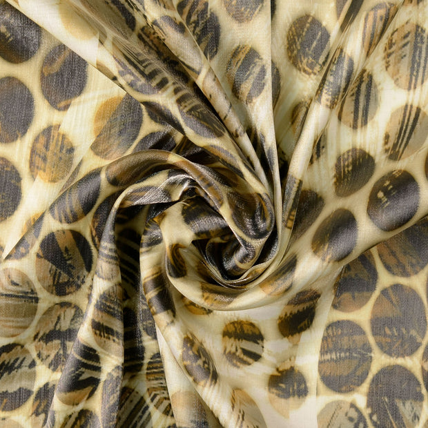 Viscose Satin tissu Beige 