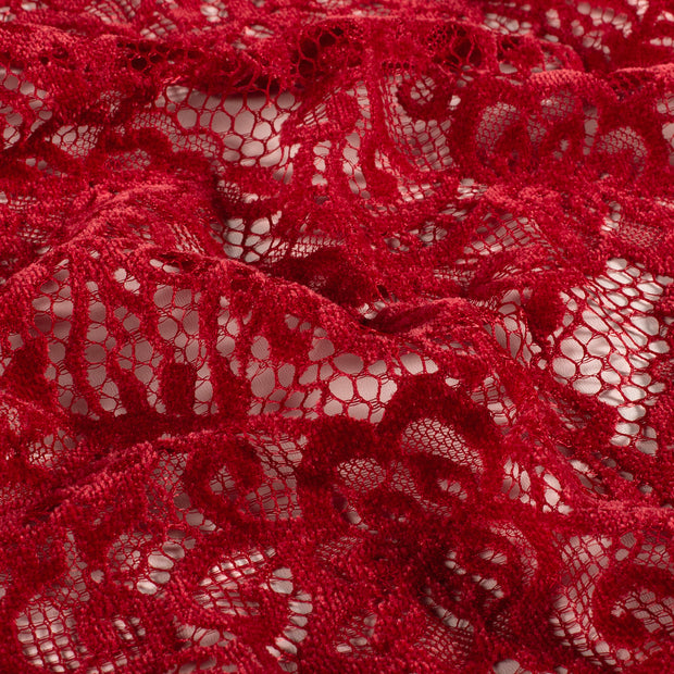 Chenille fabric Unicolour Dark Red