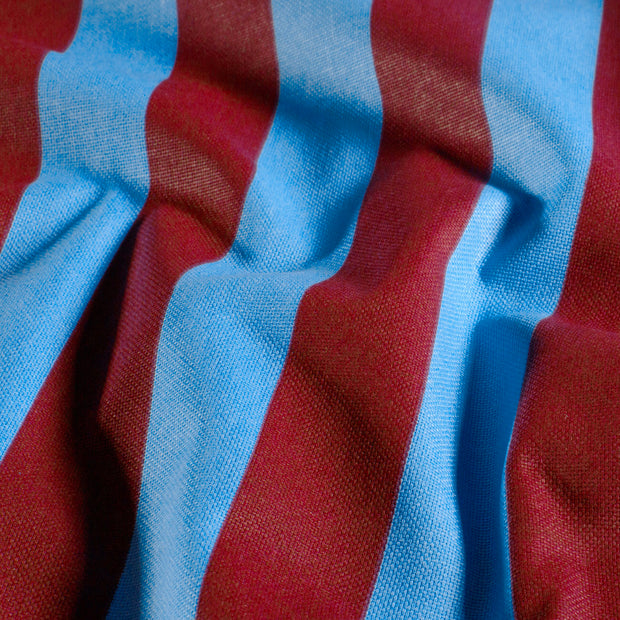 Panama tissu rayures Bleu Ciel