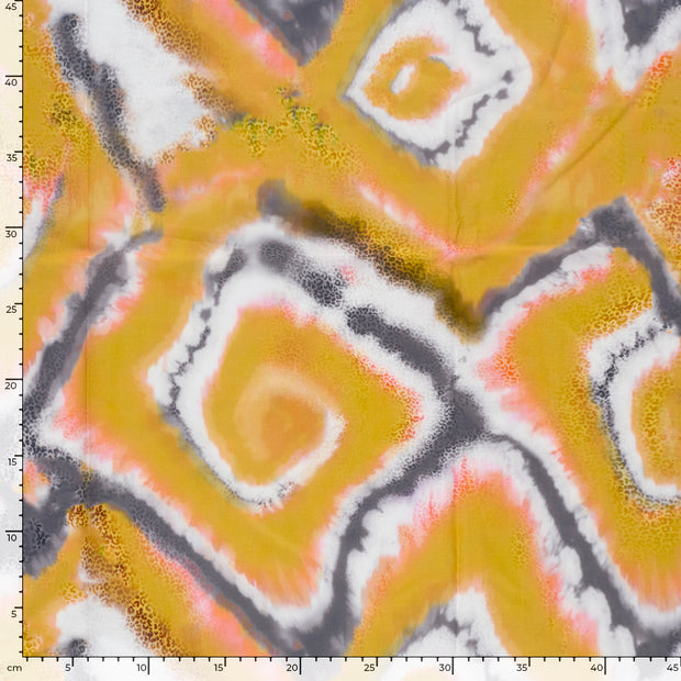 Voile fabric Batik Oker