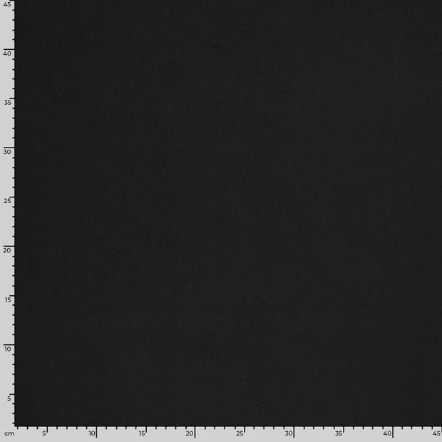 Cotton Jersey GOTS organic fabric Unicolour Black