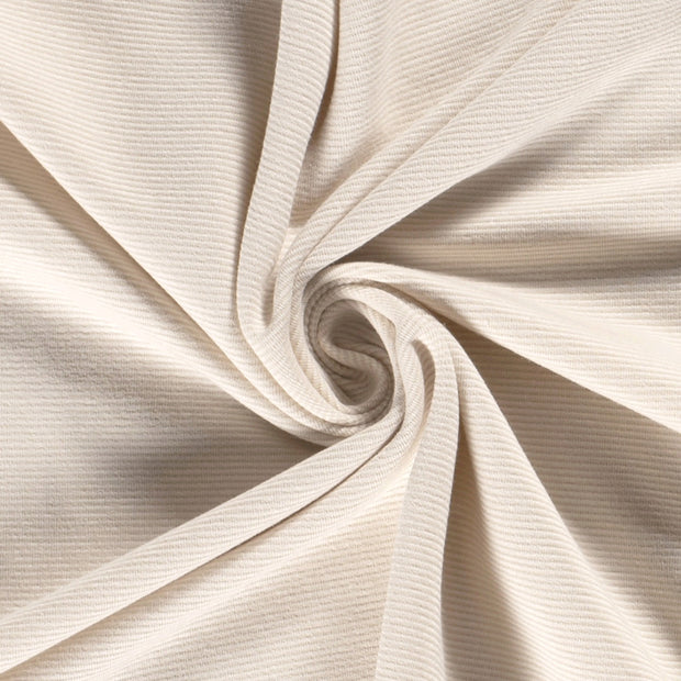 Ottoman Jersey fabrik Uni Ivory
