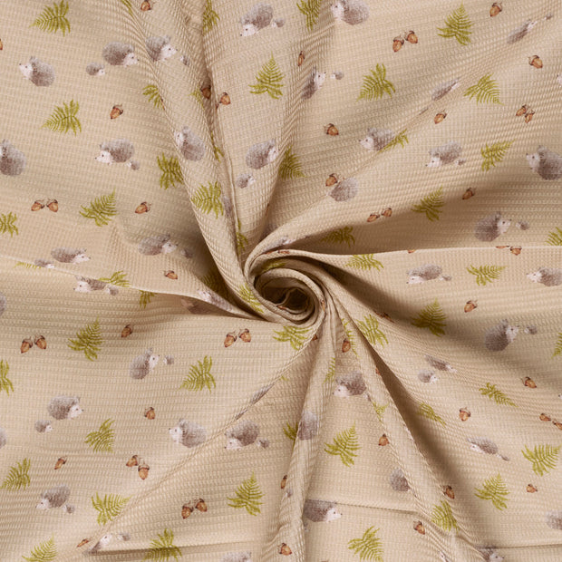 Waffelpiqué fabrik Beige 