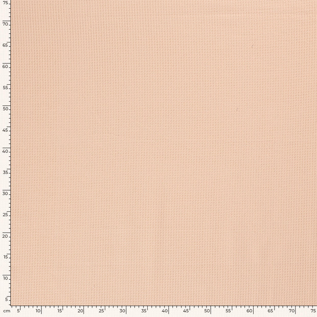 Gauffré Jersey tissu Unicolore Saumon