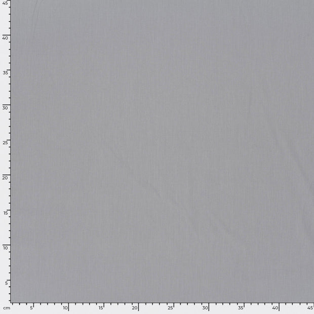 Cotton Poplin GOTS organic fabric Unicolour Grey
