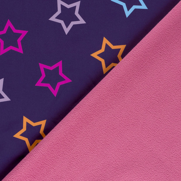 Softshell fabric Stars digital printed 