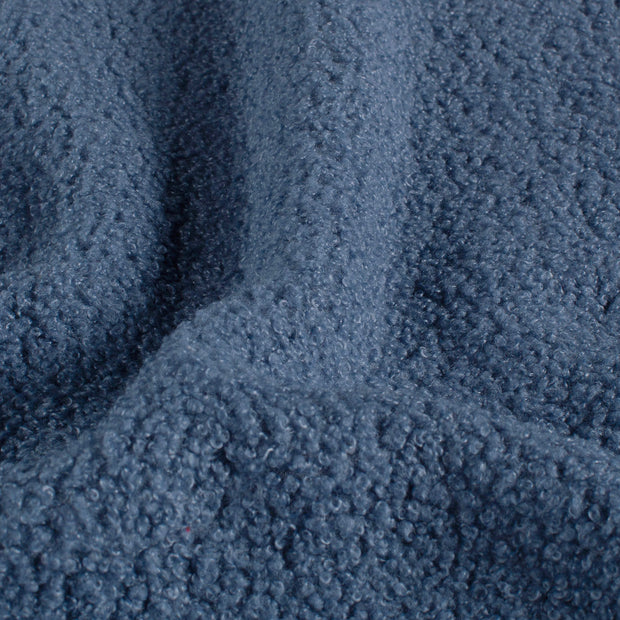Teddy fabric Unicolour Steel Blue