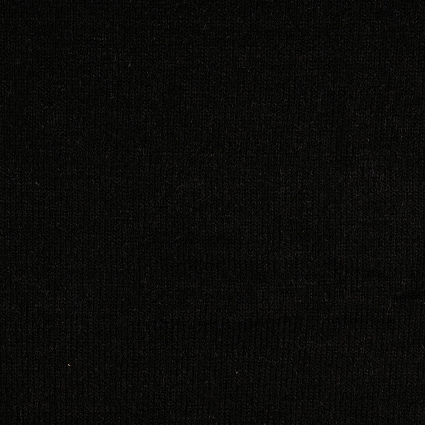 Woll Strick fabrik Schwarz Melange 