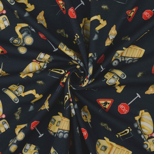 Cotton Jersey fabric Navy 