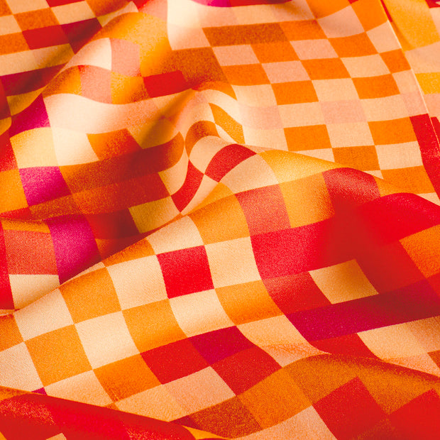 Viscose Satin fabric Salmon