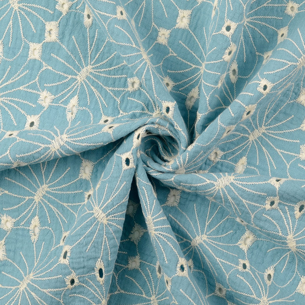 Musselin fabrik Turquoise 