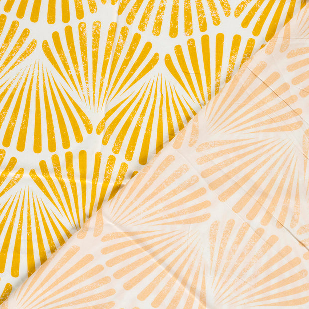 Bambou Poplin tissu coquilles imprimé 