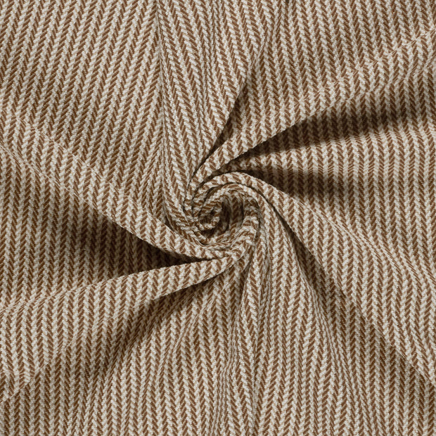 Jacquard tissu Marron brossé 