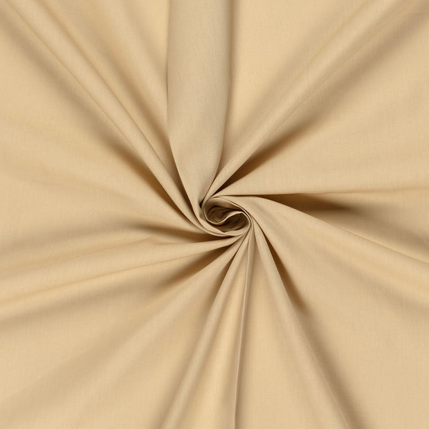 Cotton Poplin GOTS organic fabric Camel 