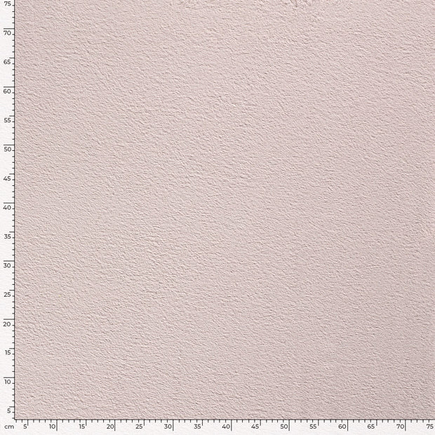 Terry Towelling fabric Unicolour Light Pink