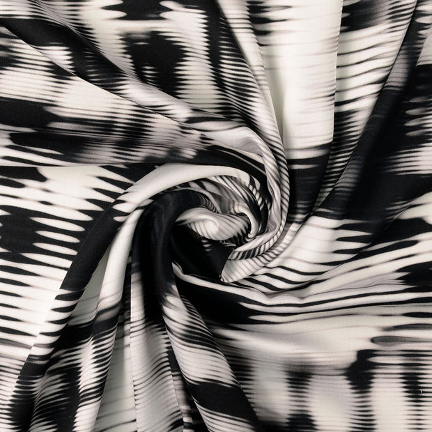 Viscose Satin fabrik Schwarz 