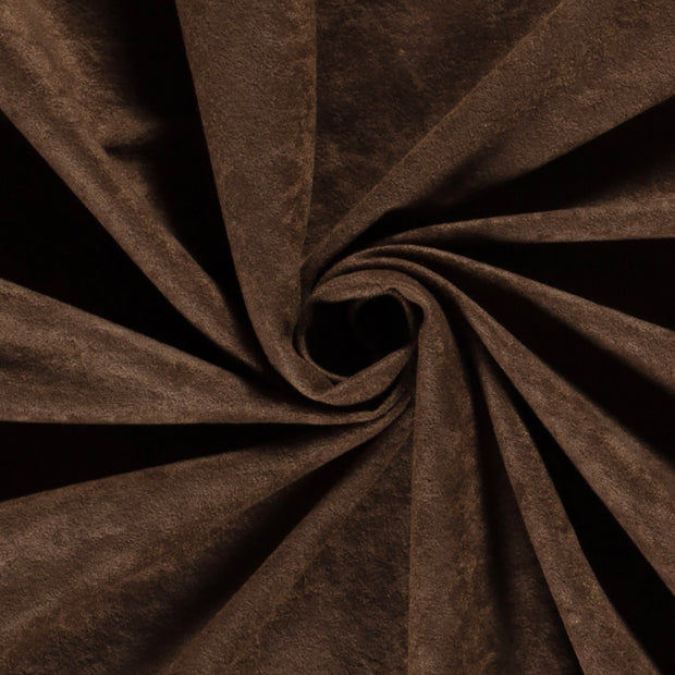 Cuir tissu marron 