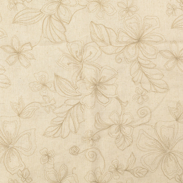 Lace fabric Flowers Beige