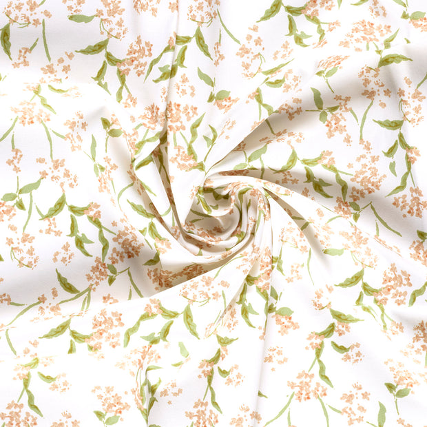 Sergé tissu Camel imprimé 