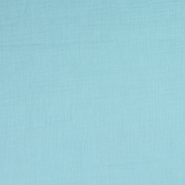 Muslin fabric Unicolour turquoise