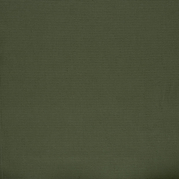Waffle piqué fabric Khaki Green matte 