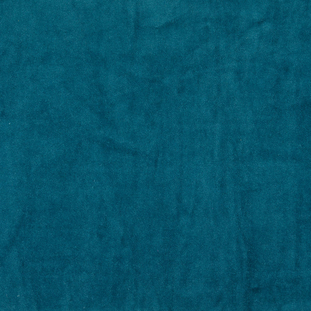 Nicky velours fabric petrol 