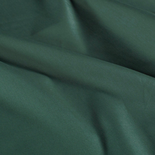 Coton Popeline GOTS tissu Unicolore Vert foncé