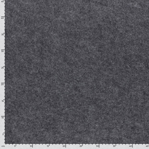 Felt fabric Unicolour Dark Grey