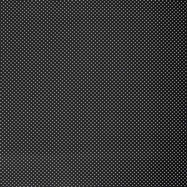 Cotton Poplin fabric Black matte 